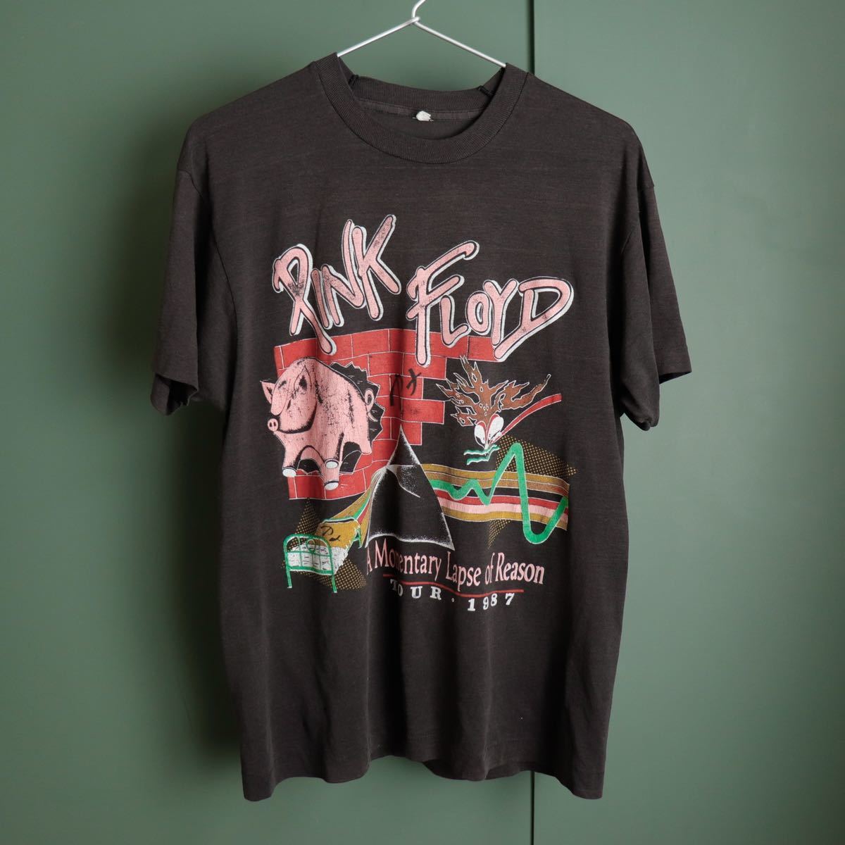 2022発売 80s pink floyd wall 総柄 バンドtシャツ ヴィンテージ