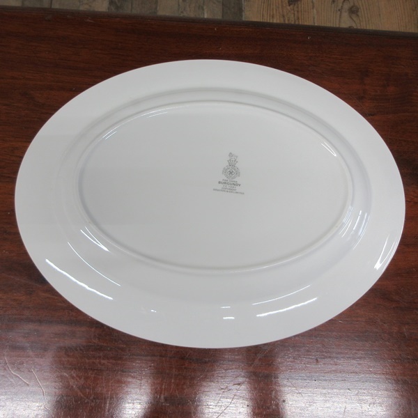イギリス製 ロイヤルドルトン BURGUNDY プラター 大皿 オーバル型 お皿 英国 plate 1514sb_画像4