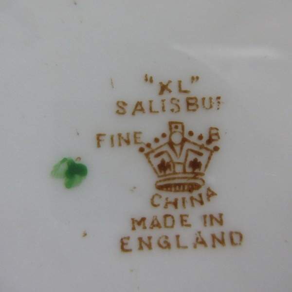 イギリス製 Salisbury China Co ケーキプレート プレート お皿 ディッシュ アンティーク雑貨 英国 plate 1532sb_画像5