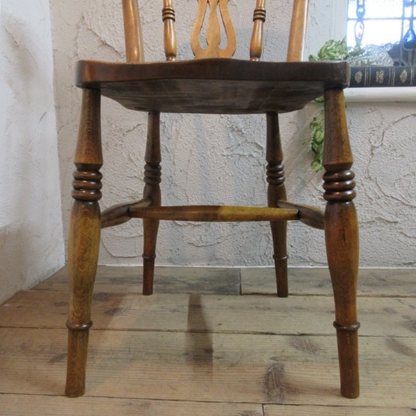 イギリス アンティーク 家具 キッチンチェア 椅子 イス 店舗什器 カフェ 木製 英国 KITCHENCHAIR 4838d_画像5