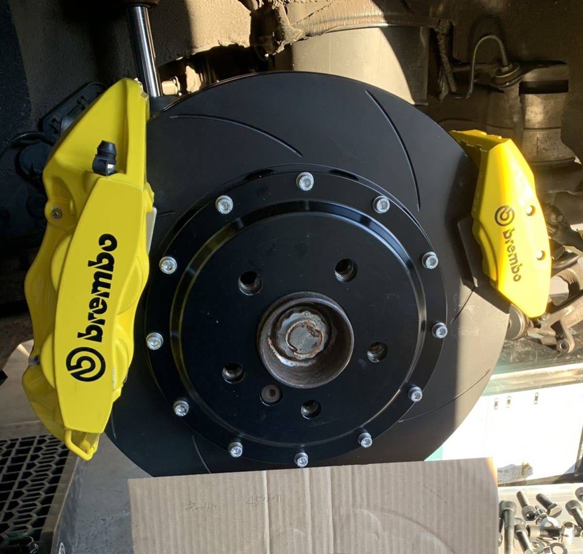 brembo ブレンボ 4POT&ブレンボ製電子パーキング  BMW F10用 ツインキャリパーフルキット 低ダストパッド付 ！の画像10