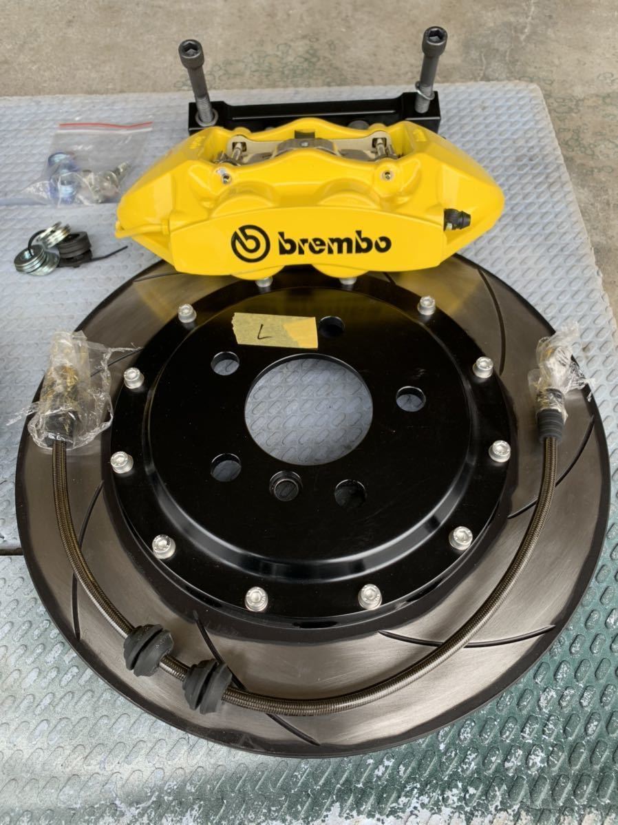 brembo ブレンボ 4POT&ブレンボ製電子パーキング  BMW F10用 ツインキャリパーフルキット 低ダストパッド付 ！の画像3