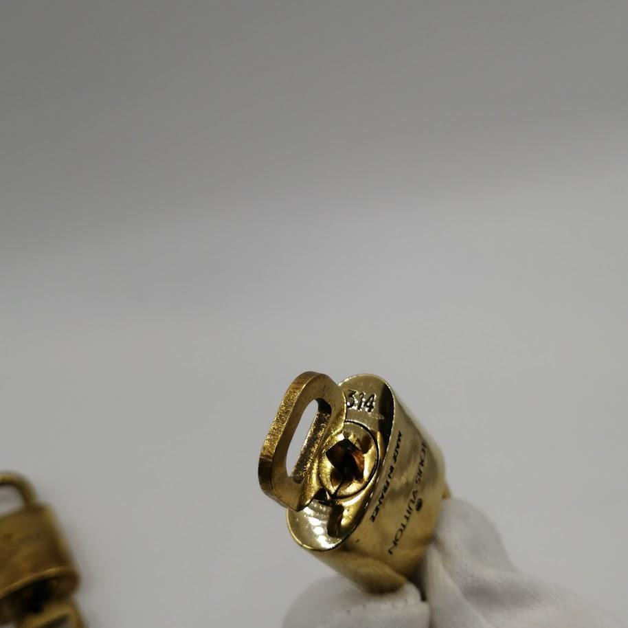 ★まとめ売り★ルイ ヴィトン 4個 セット パドロック 南京錠 鍵 キー ゴールド LOUIS VUITTON レディース メンズ アクセサリー チャーム_画像7