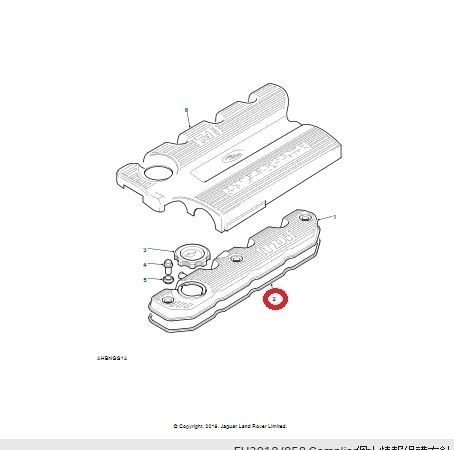 新品 ランドローバー タペットカバーパッキン ディフェンダー1987～2006/ RANGE ROVER CLASSIC/DISCOVERY 1/300TDI ERR2409 社外品_画像2