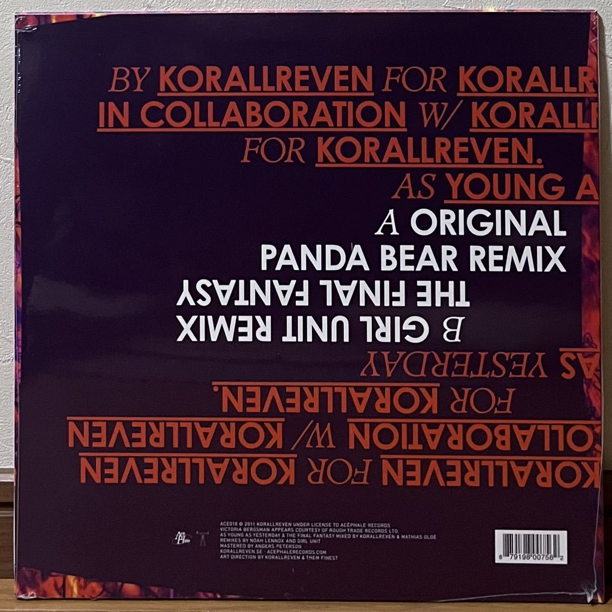 【 Korallreven As Young As Yesterday 】Vinyl Record Shoegazer The Radio Dept. Panda Bear Cornelius New York レディオ・デプト 限定_画像2