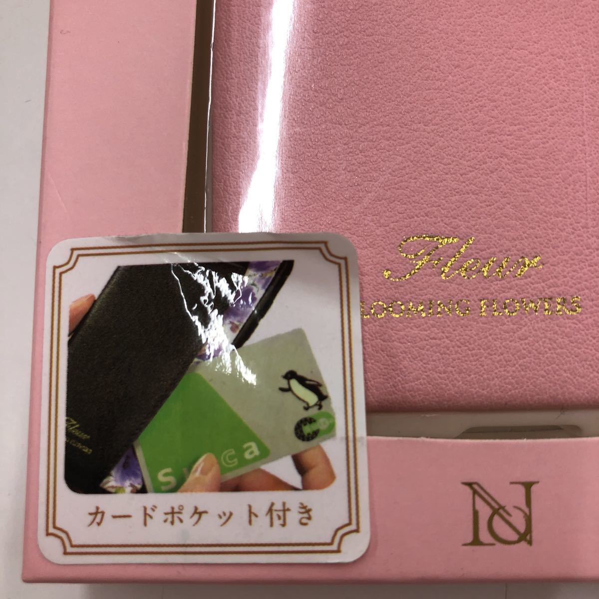 NATURAL design iPhoneX Xs (5.8 дюймовый ) кейс FLEUR PINK розовый ударная абсорбция ударопрочный карта карман есть iP8-FLEP05