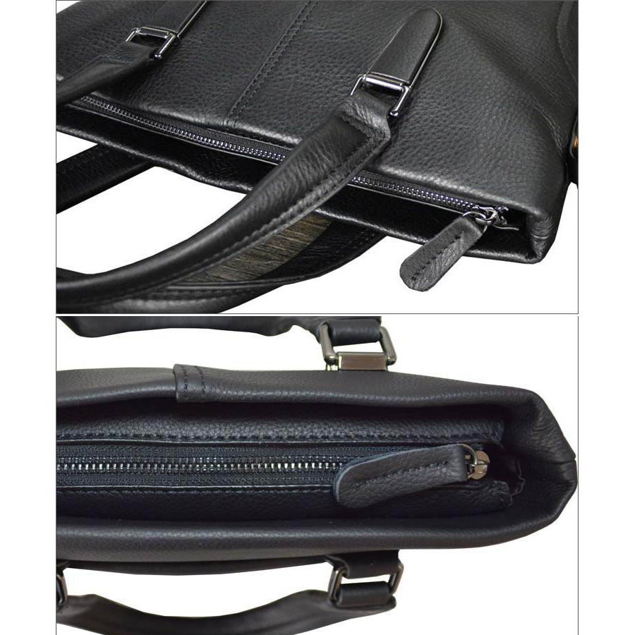 通勤鞄 レザー メンズ 本革 トートバッグ 手提げバッグ レザー ブラック ショルダーバッグ A4対応 ビジネスバッグ 縦型 ブリーフケース_画像2