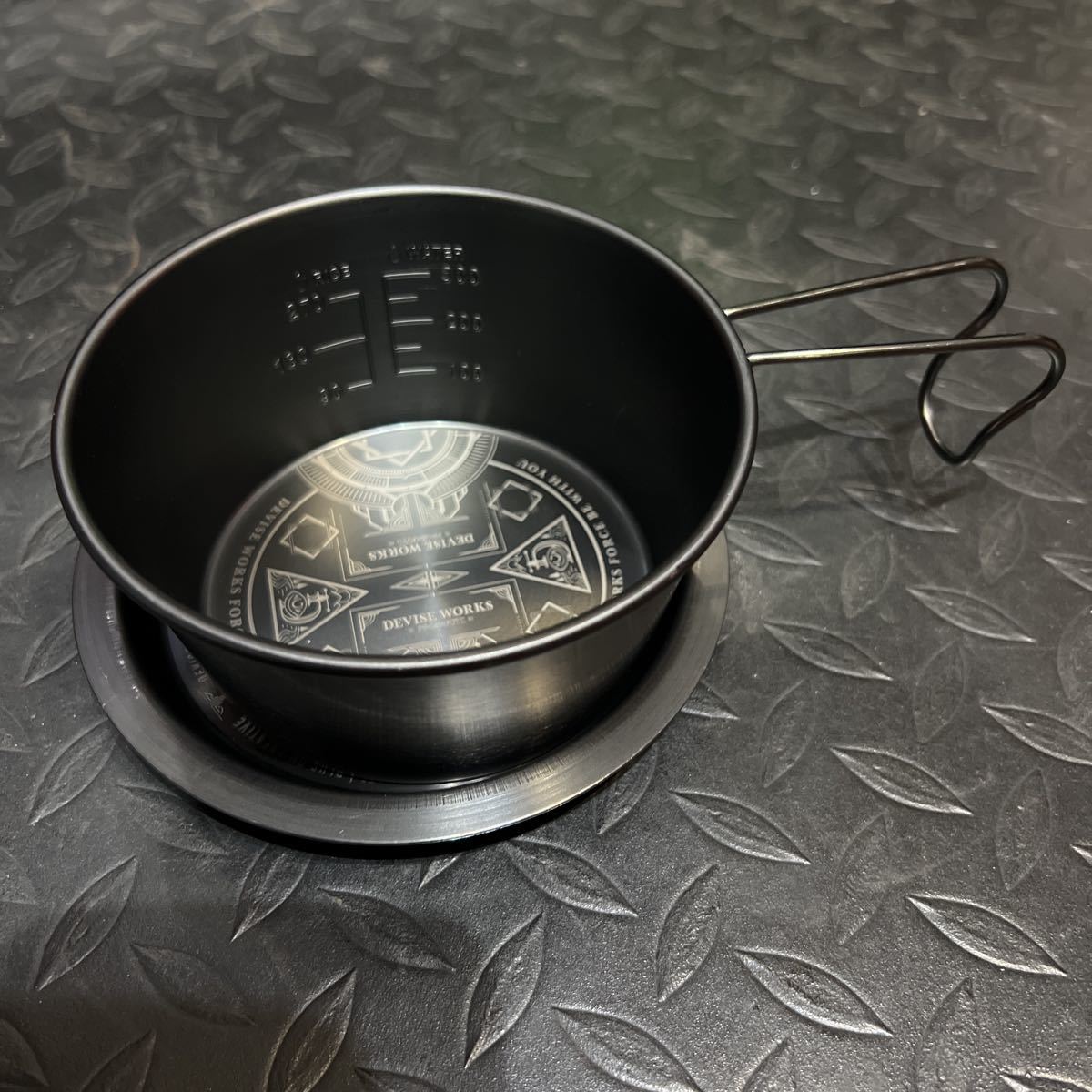 デバイスワークス 黒シェラ KUROシェラ リッド セット 480ml おかまドン ソマビト ステンレス製黒発色_画像5