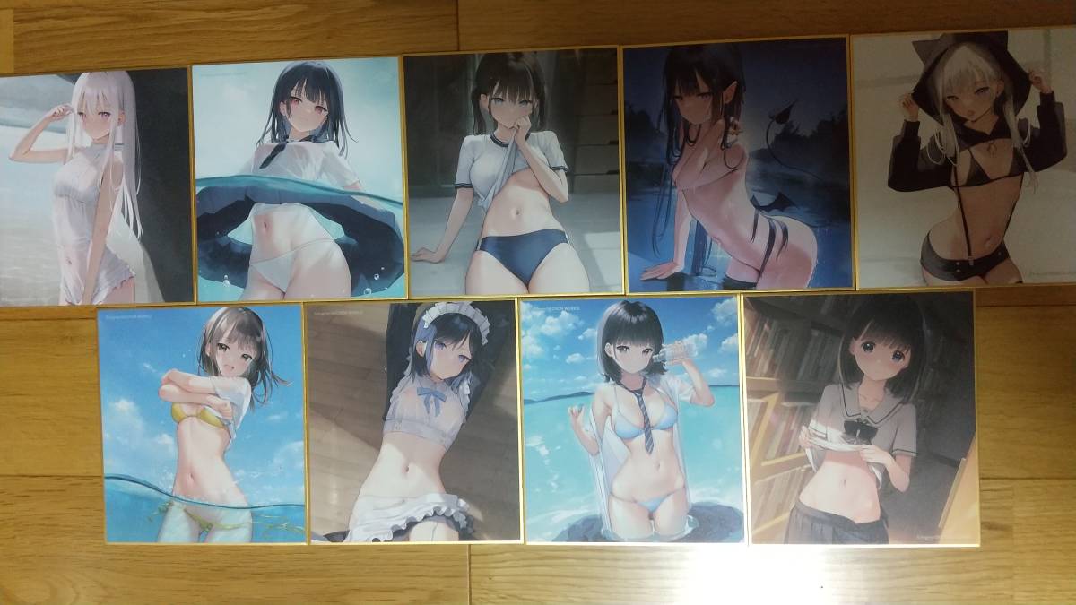 大注目 ミニ色紙 SORA メロンブックス Winter~ ポイント交換 メロンブックス漫画祭り~2022 特典 mignon 「墜落JKと廃人教師」 オンリーショップ ミニ色紙コレクション 全9種セット 墜落JKと廃人教師 メロンブックス特典セット