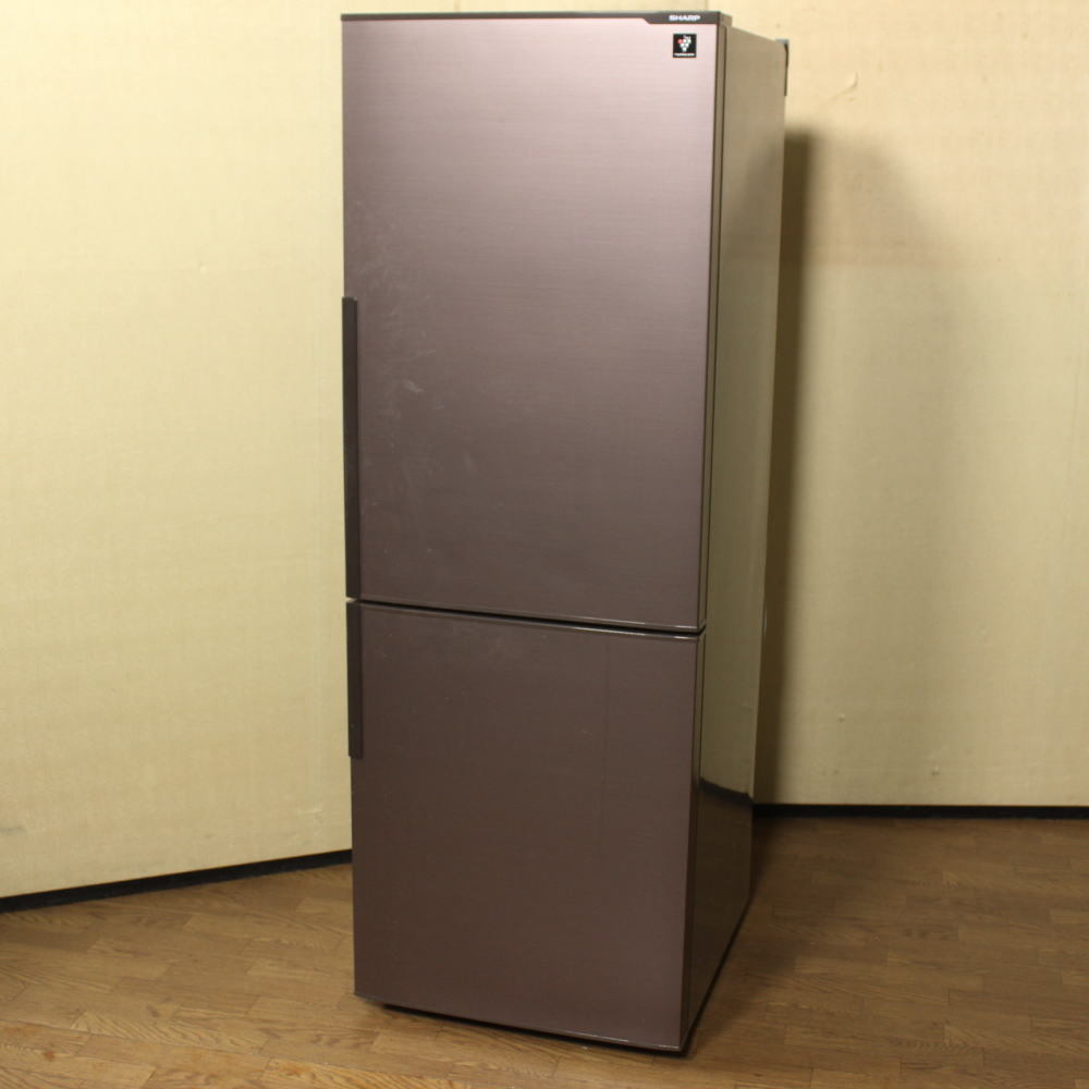 SHARP シャープ 2016年製 2ドア 冷凍冷蔵庫 SJ-PD27B-T 271L ブラウン