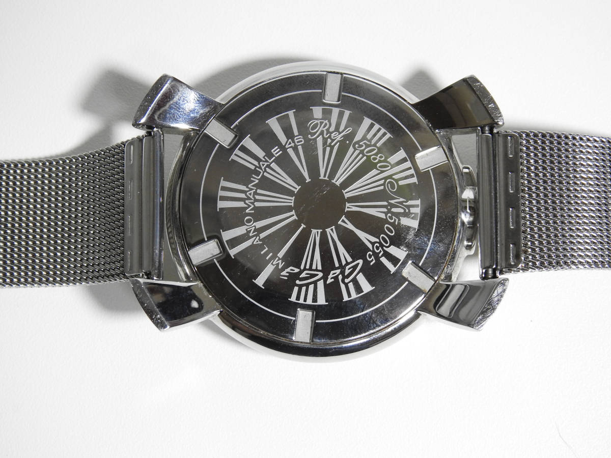 ガガミラノ マヌアーレ スリム 46mm GaGa MIRANO メンズ腕時計 正規 稼動 クオーツ 電池新品