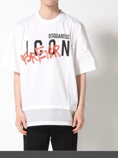 オープニング 大放出セール】 ディースクエアード Tシャツ FOREVER 白