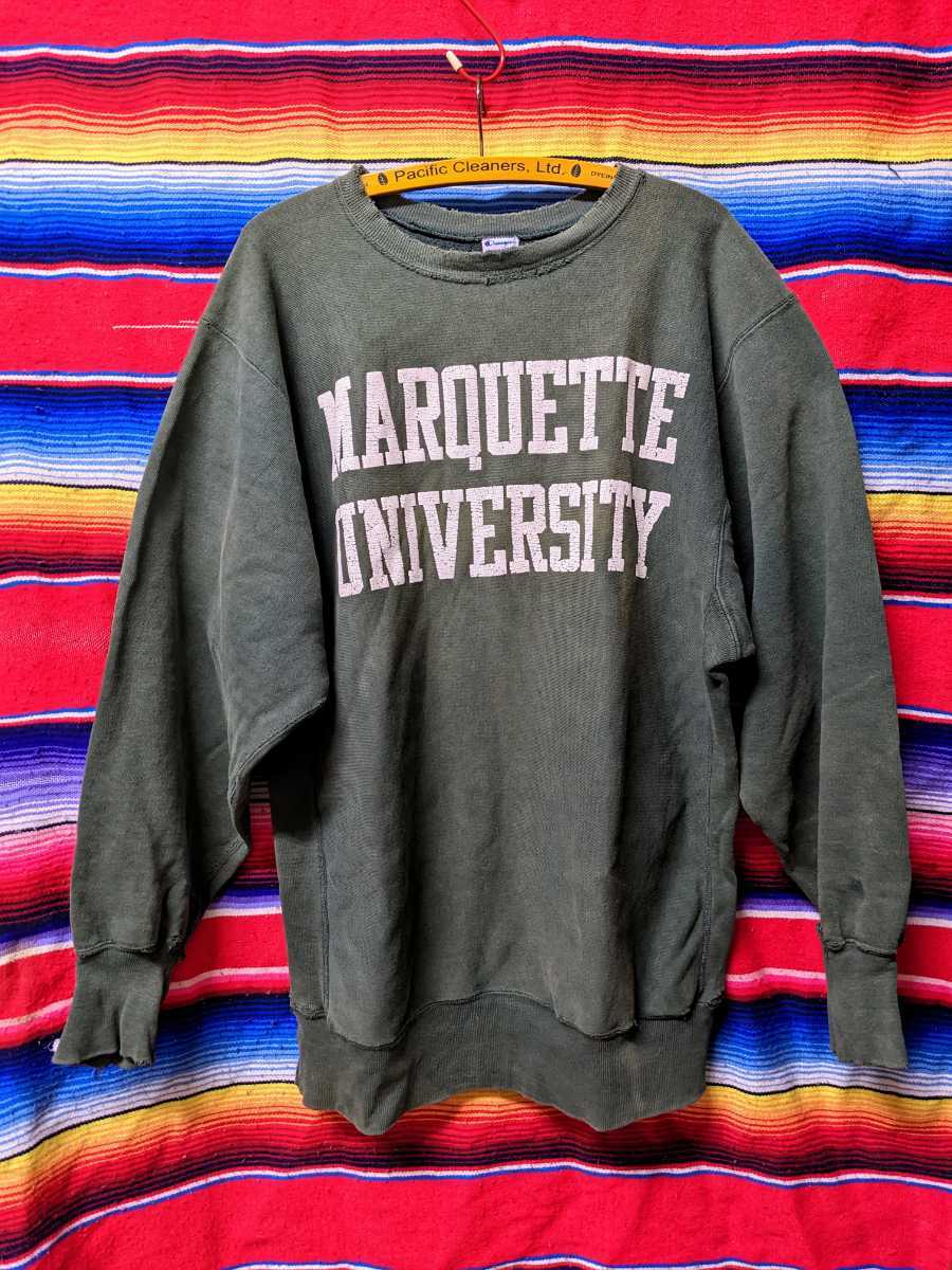 90s ビンテージ USA製 チャンピオン MARQUETTE university リバース