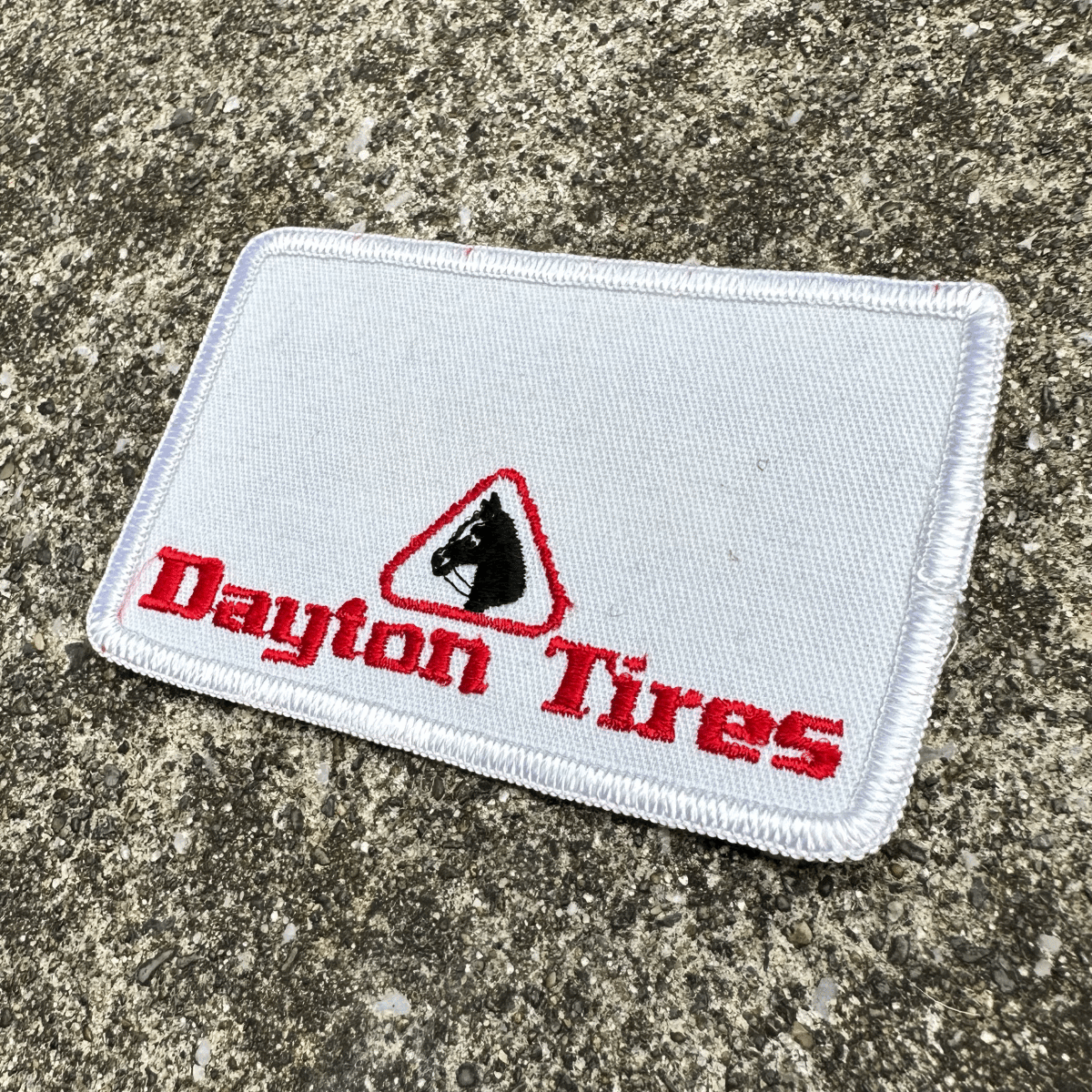 激レア ビンテージ Dayton Tires ワッペン デイトン タイヤ ハーレー ナックル ワーク トラック 重機 バイカー アウトロー 自転車 デニム