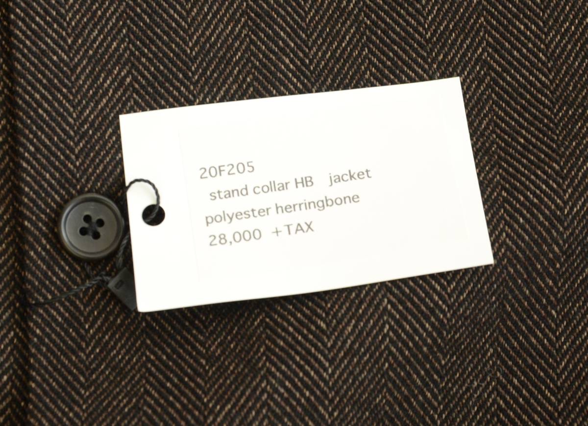 未使用 the conspires コンスパイアーズ ヘリンボーン ジャケット stand collar HB JKT ブラウン size M_画像5