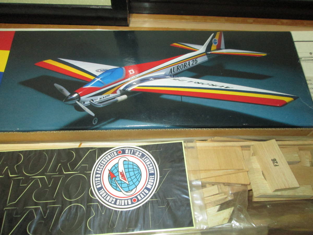 ジャンク品 AURORA 25 (オーロラ 25) ラジコン飛行機キット Yahoo!オークション - 貴重 MKオーロラ25バルサキット