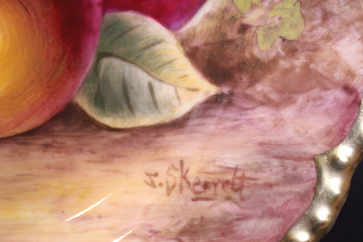 v-1453 ROYAL WORCESTER/ロイヤルウースター サイン入 ペインテッド