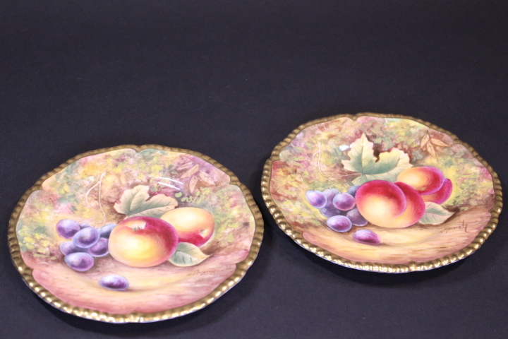v-1453 ROYAL WORCESTER/ロイヤルウースター サイン入 ペインテッド