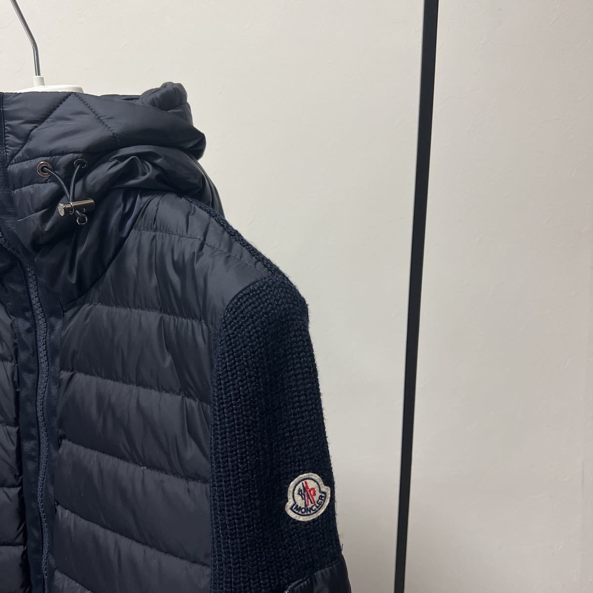 MONCLER☆モンクレール☆ハイブリッドダウンニット☆ネイビー☆サイズS