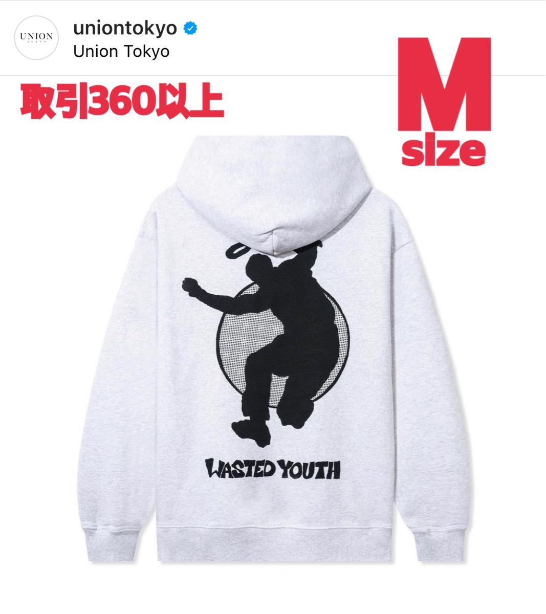 UNION OSAKA Wasted Youth Hoodie Gray Mサイズ ユニオン 大阪 ウェイステッドユース フーディー パーカー グレー  MEDIUM