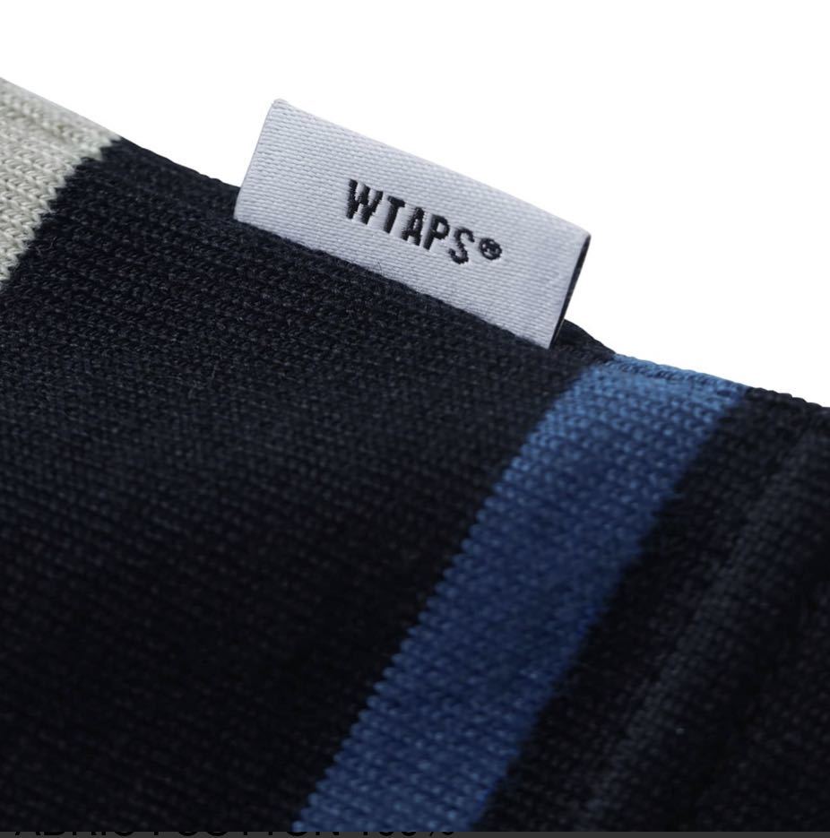 WTAPS 2022FW BDY 02 LS T-SHIRT BLUE XLサイズ ダブルタップス ボーダー ロングスリーブ Tシャツ TEE ブルー X-LARGE ロンT