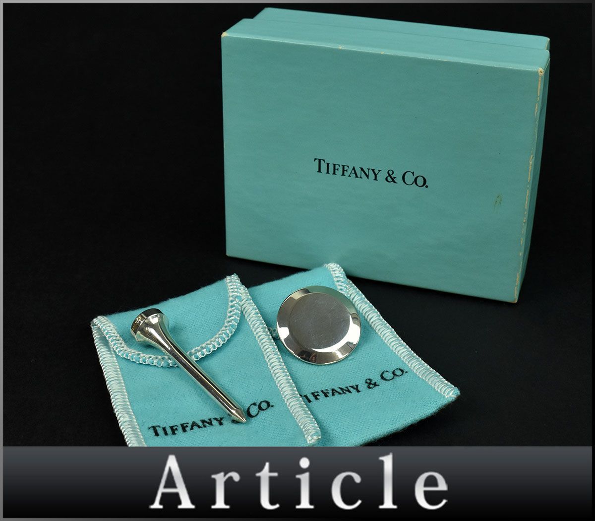 公式の TiffanyCo ティファニー ティー マーカー セット ゴルフ シルバー asakusa.sub.jp