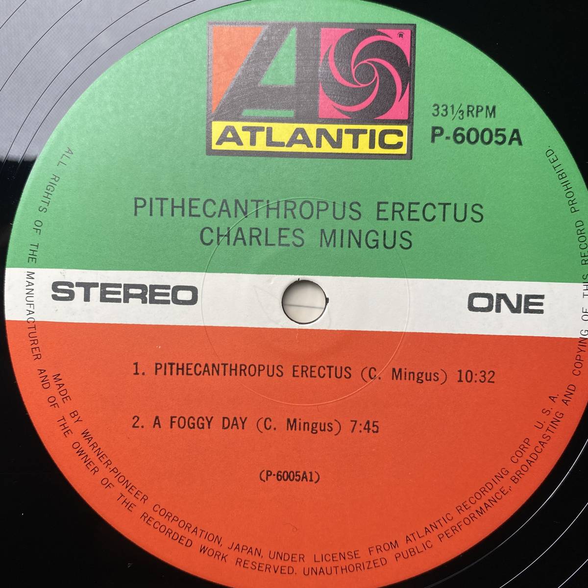 The Charlie Mingus Jazz Workshop - Pithecanthropus Erectus / チャーリー・ミンガス 直立猿人 / Atlantic - P-6005A_画像4
