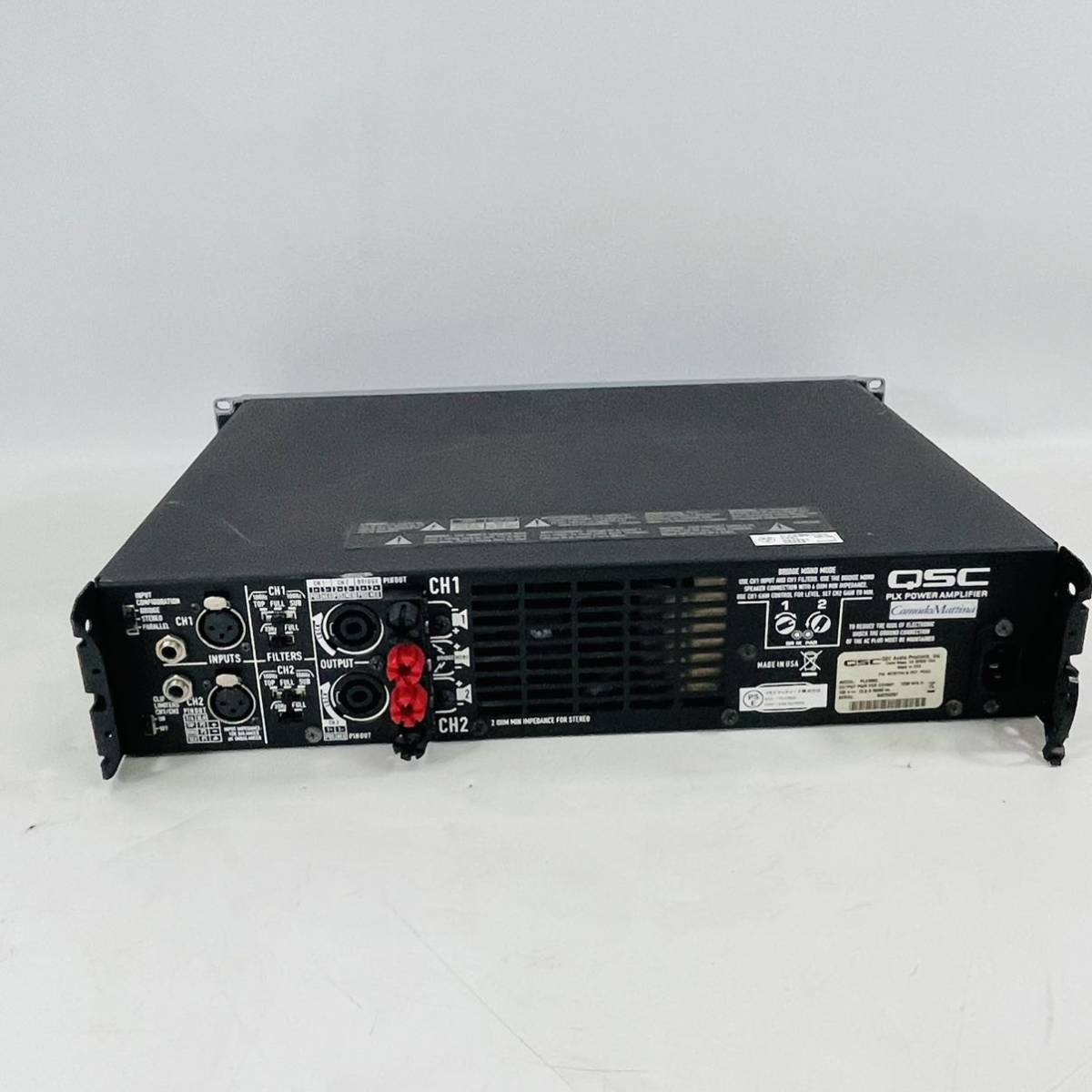 QSC パワーアンプ PLX3602 動作未確認 ジャンク