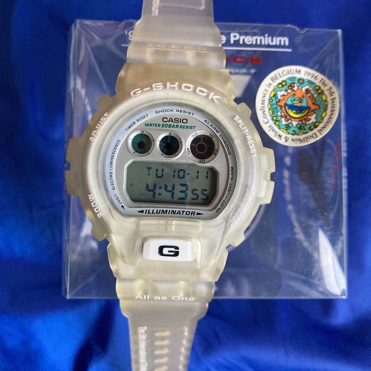 ☆★即決有★☆限定 第5回イルカクジラ ブリーズ DW-6900 G-SHOCK イルクジ DW-6900k Gショック スケルトン 箱付 説明書おまけ 動作確認済の画像9