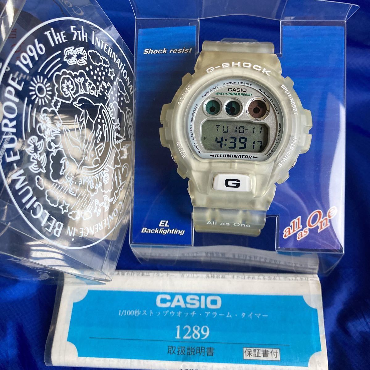 ☆★即決有★☆限定 第5回イルカクジラ ブリーズ DW-6900 G-SHOCK イルクジ DW-6900k Gショック スケルトン 箱付 説明書おまけ 動作確認済の画像2