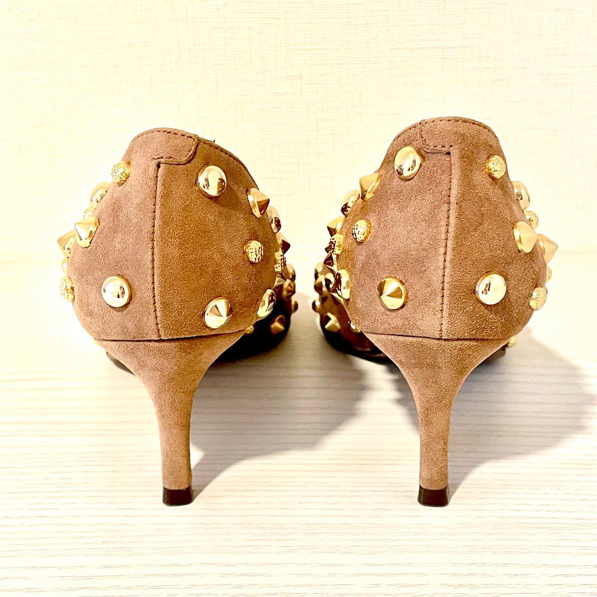 美品 L'AUTRE CHOSE ロートレショーズ スタッズ パンプス