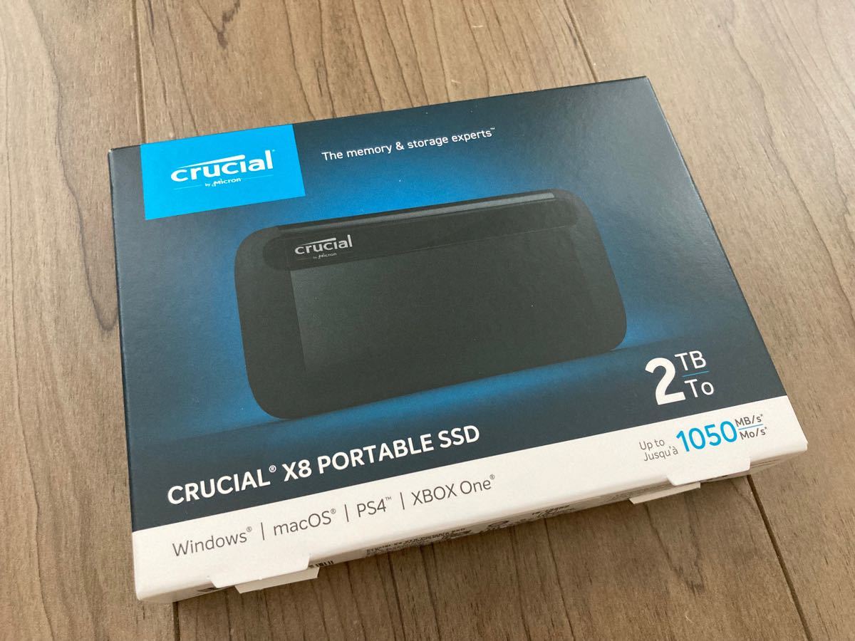 Micron Crucial X8 Portable SSD 2TB 未開封