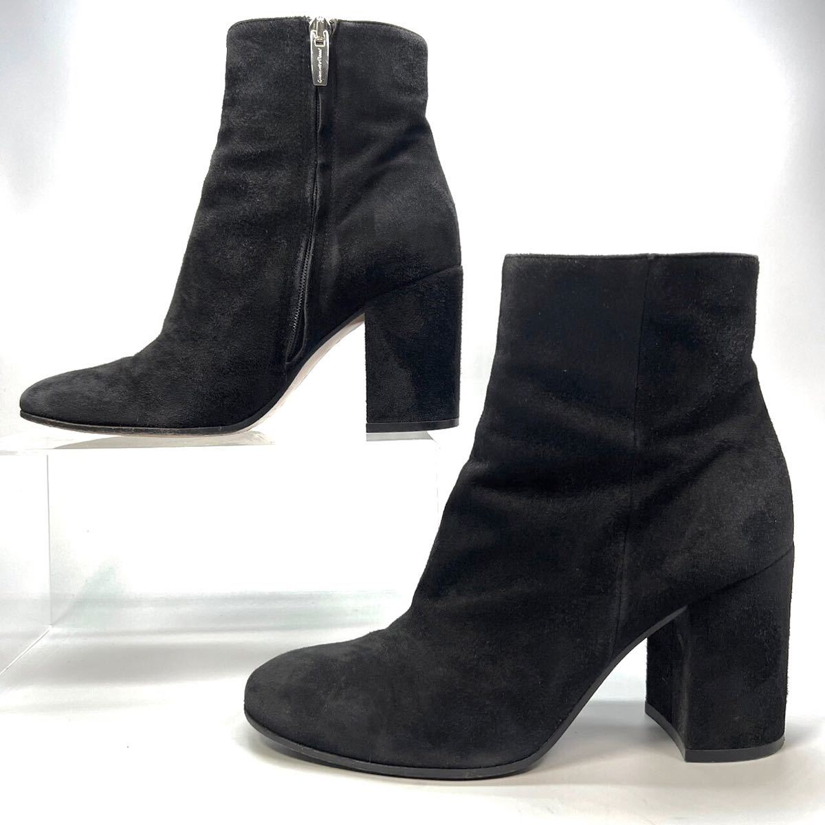 Gianvito Rossi ジャンヴィットロッシ ショートブーツ スエード 36 1/2