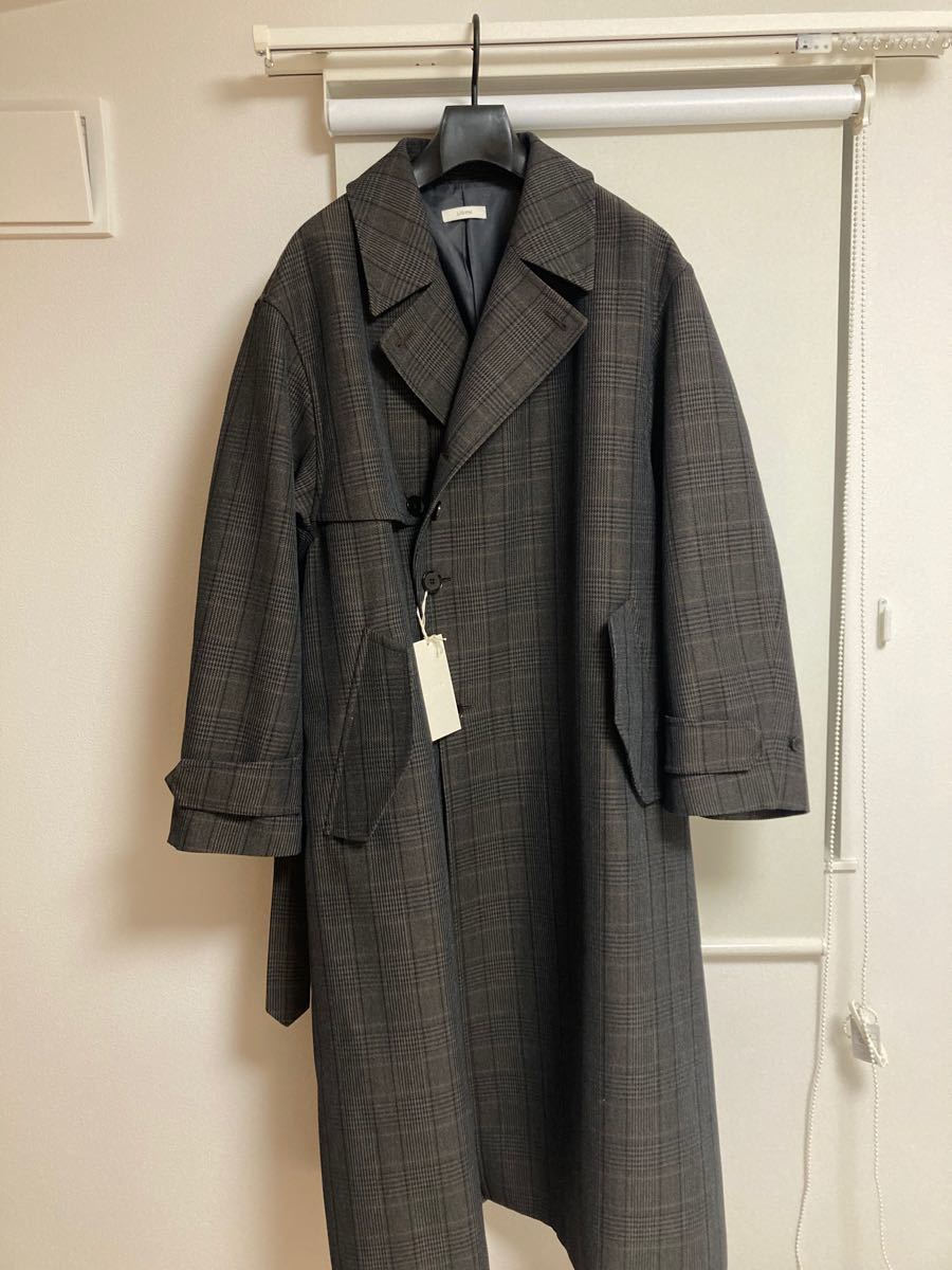 WOOL CHECK TRENCH COAT lidnm｜PayPayフリマ