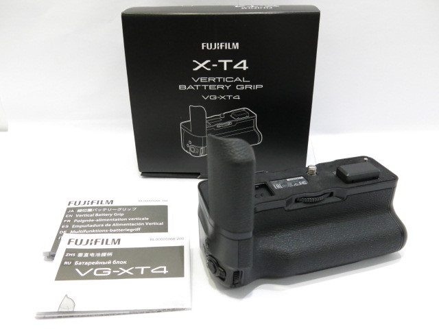 [ превосходный товар ]FUJIFILM X-T 4 для VG-XT4 HAND VERTICAL BATTERY GRIP аккумулятор рукоятка инструкция оригинальная коробка есть [ труба GF875]