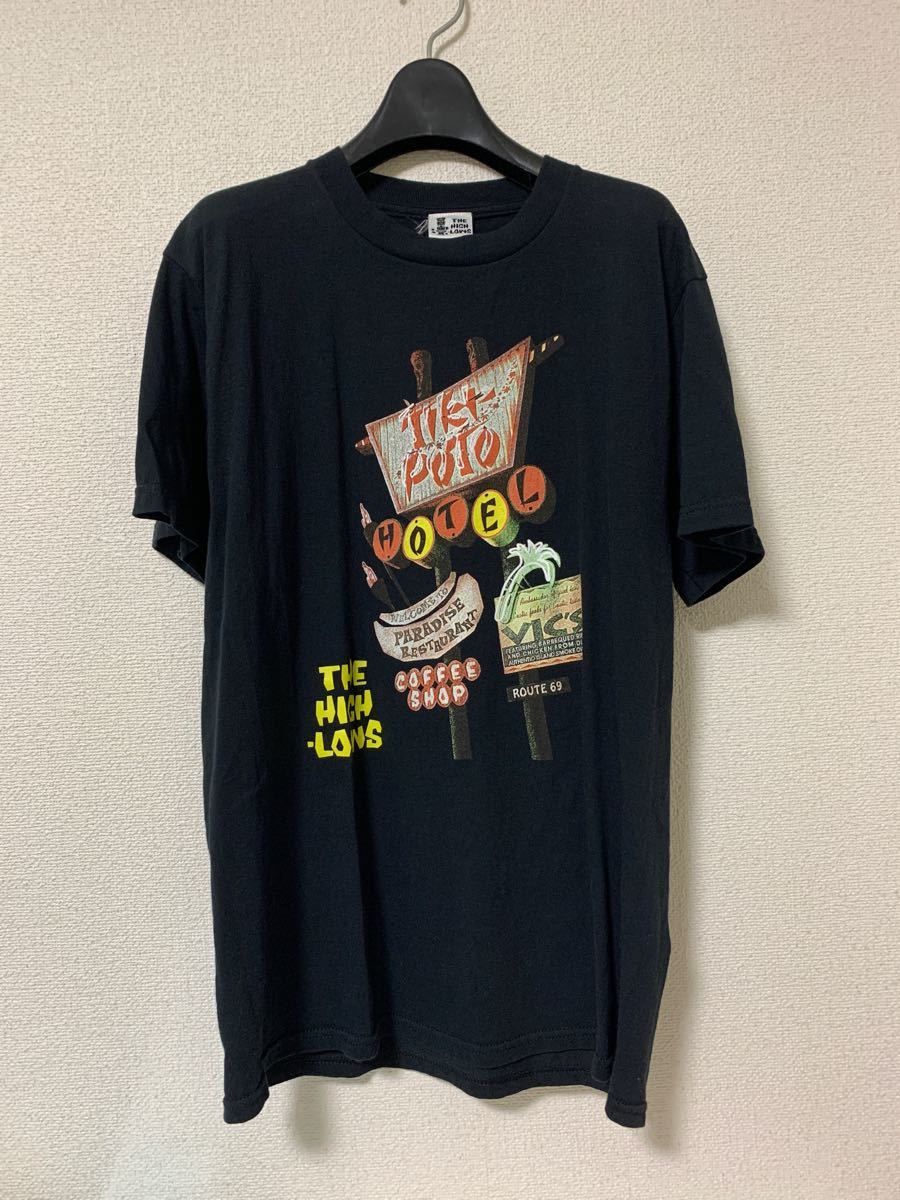希少THE HIGH-LOWSザ・ハイロウズ タイガーモービルツアーTシャツ ↑THE HIGH-LOWS↓ザ・ハイロウズツアーTシャツTigermobile