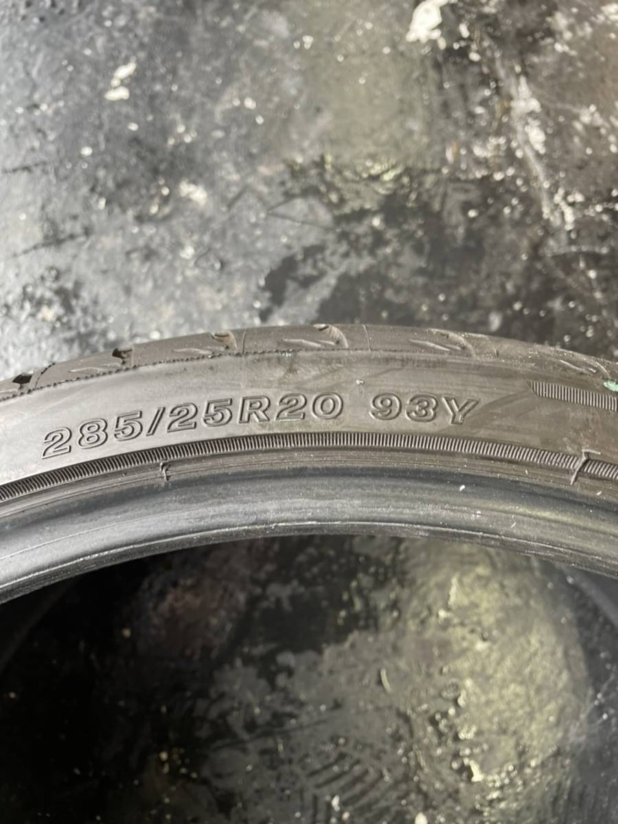 ☆高年式☆バリ溝◆BRIDGESTONE　POTENZA　S007A　ブリヂストン　ポテンザ　エスゼロゼロセブン　285/25Ｒ20　93Ｙ 21年製　1本_画像5