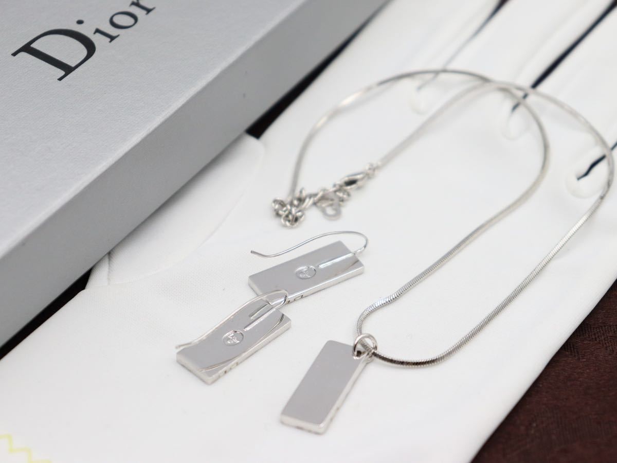 【美品】2setChristian Dior ネックレス イヤリング トロッター クリスチャン ディオール ヴィンテージ アクセサリー レディース ns17