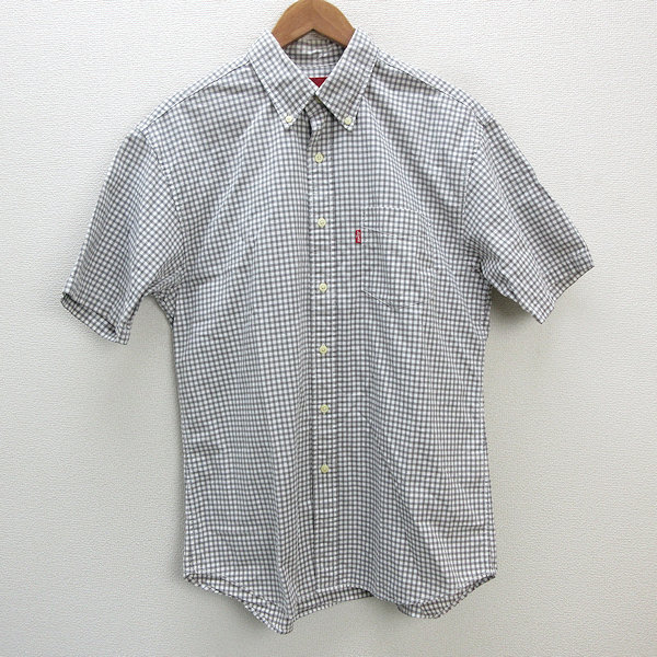 s□リーバイス/Levi's RED TAB ギンガムチェック柄 半袖BDシャツ【XL
