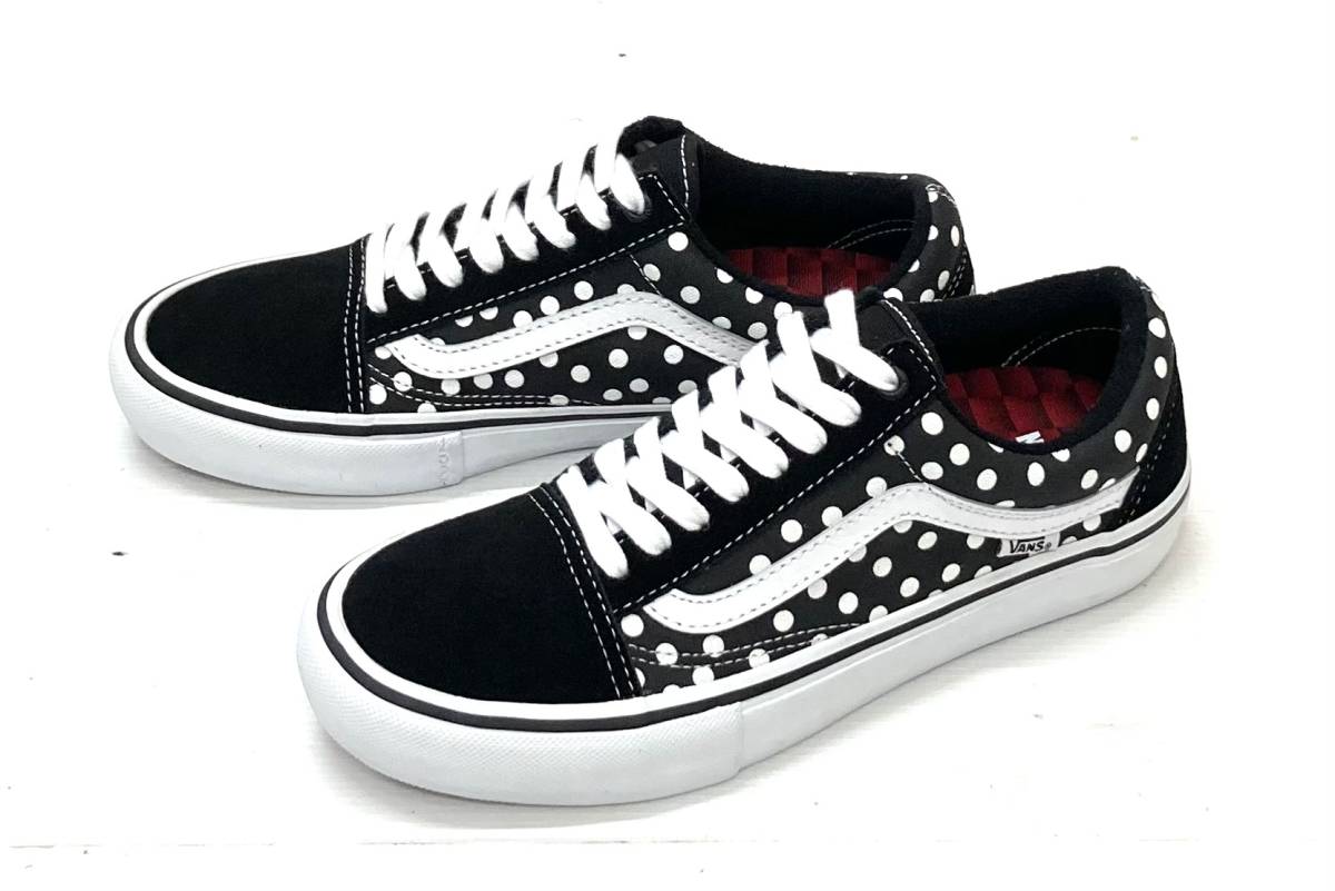 新品 USA企画 VANS オールドスクール PRO BAKER DOLLIN Polka Dots 26cm アメリカ企画