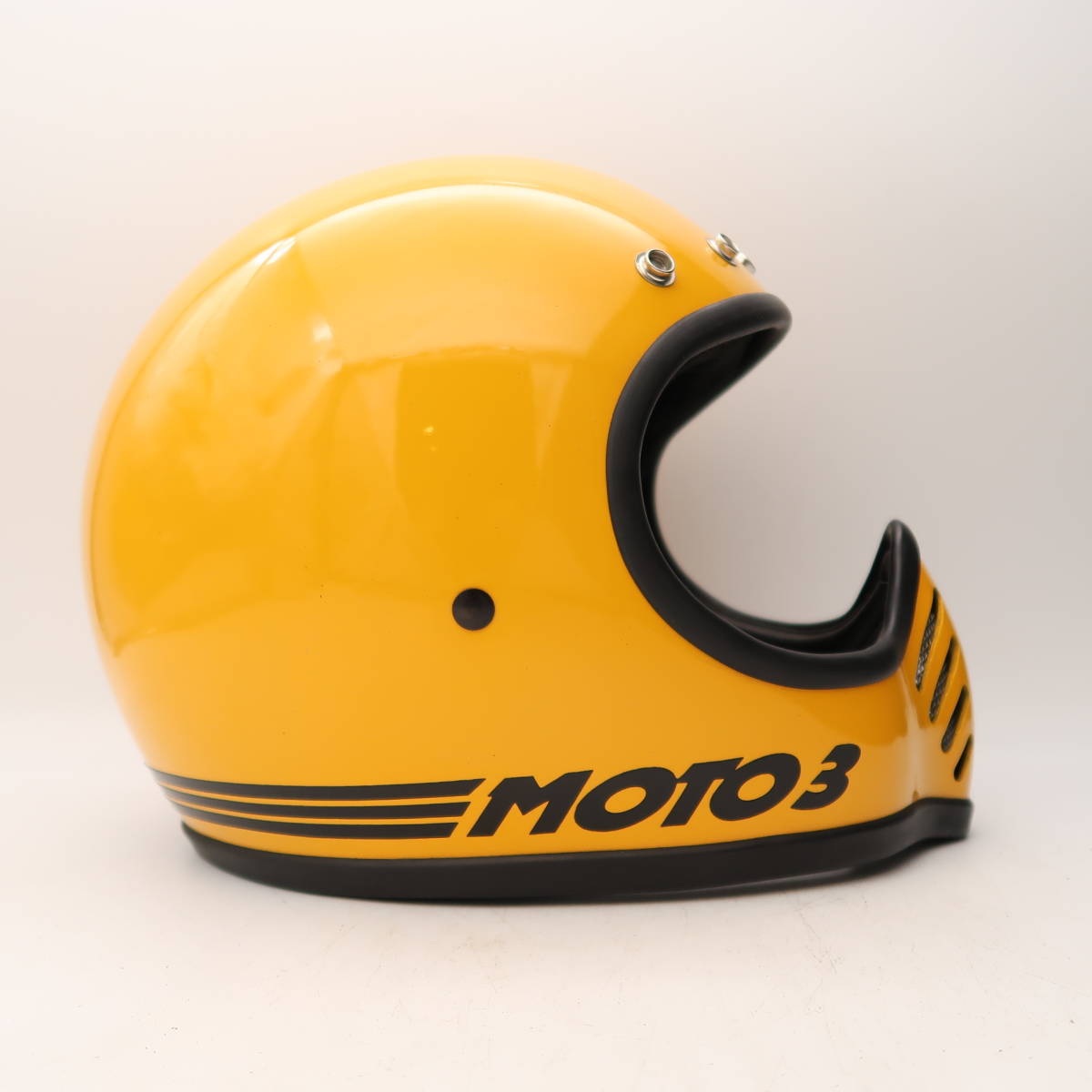 80s BELL MOTO3 黄 デッドストック新品 美品 モトクロス ダート VMX ビンテージ ヘルメット 当時 モト３ 500 tx_画像4