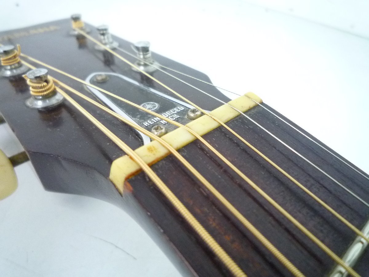 アコースティックギター ヤマハ FG-110 赤ラベル 小ぶり フォークタイプ 新品弦交換済 中古 アコギ YAMAHA ●_画像3