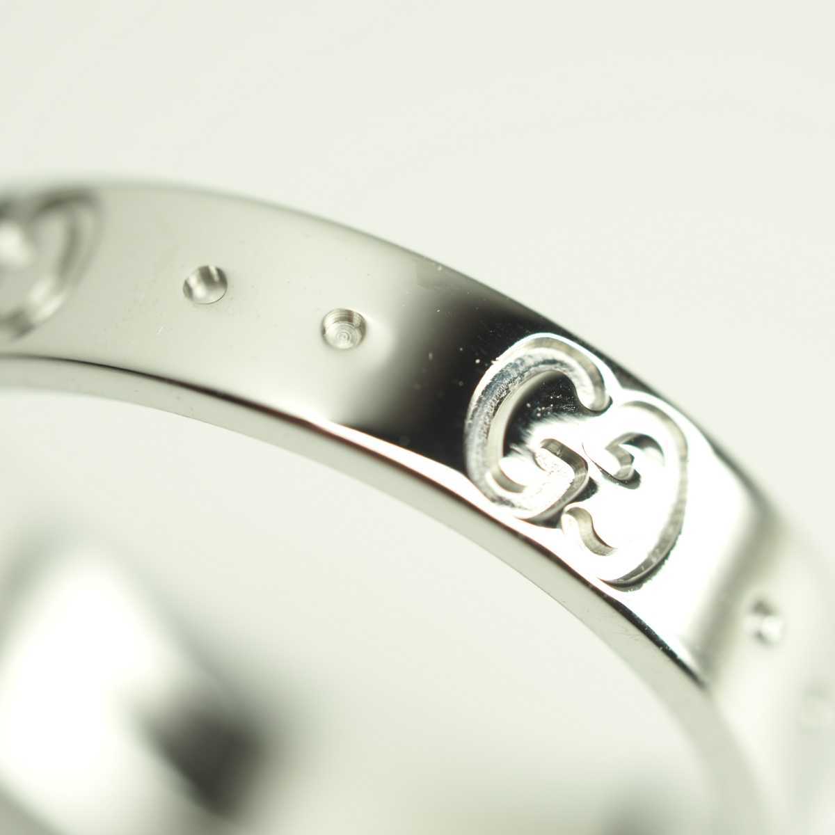 GUCCI グッチ アイコンリング 750WG(K18WG) 10号 | charcas.gob.mx