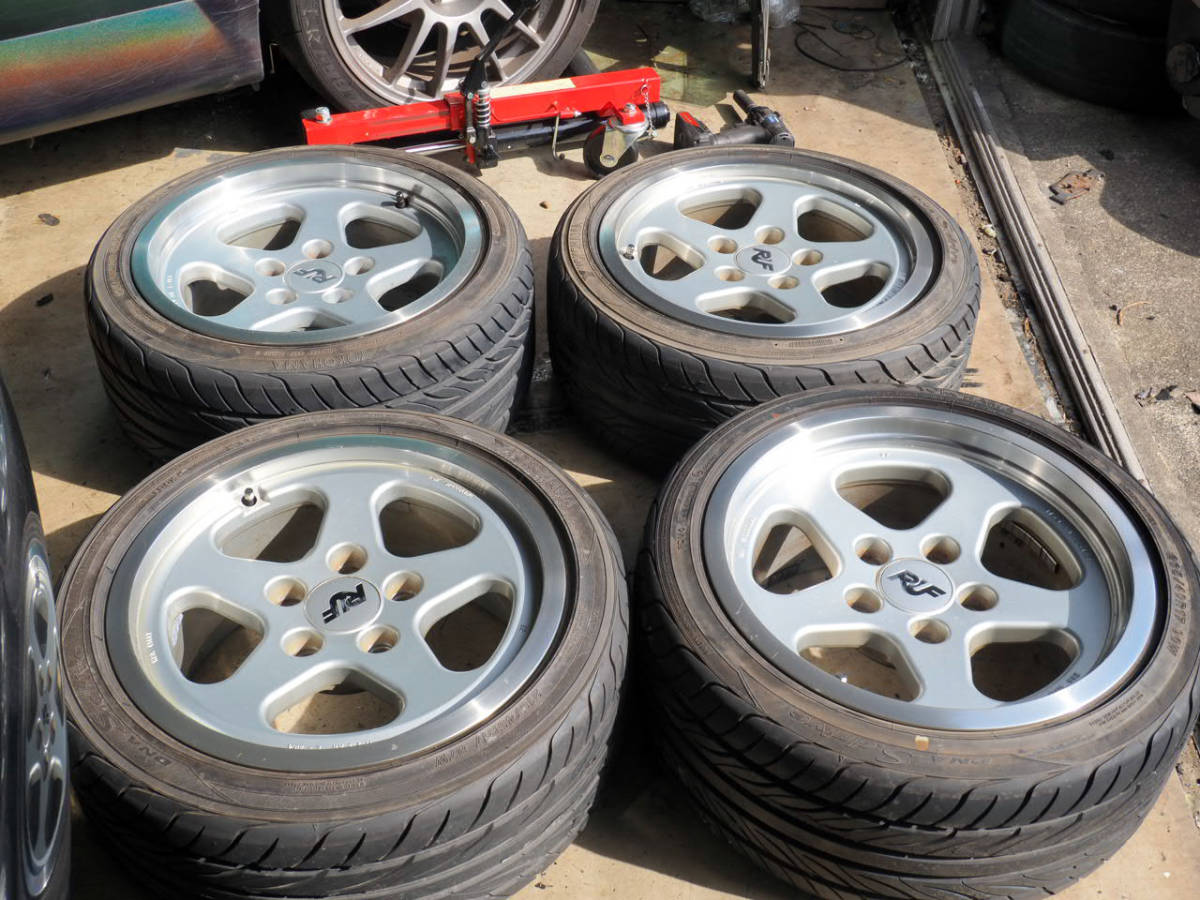 ふるさと割】 ポルシェ用 RUF17インチアルミホールタイヤセット 中古品