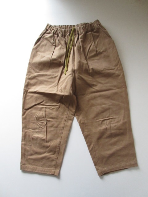 2020 休日と詩 / portom20080 サンライズパンツ D.BEIGE * TANDEY レディース クロップドパンツ_画像3