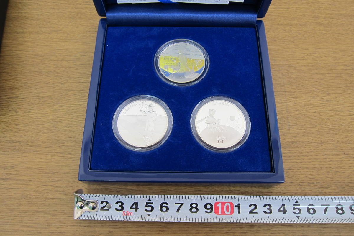 【13557】MONNAIE DE PARIS　モネドパリ　銀貨3種セット　プルーフ硬貨　ケース付き　コレクション _画像2