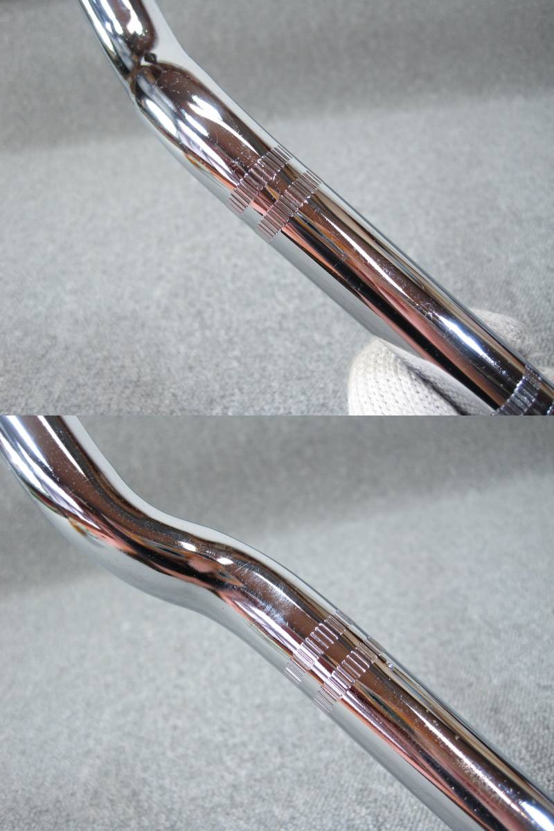 【9242②2】　ＹＡＭＡＨＡ／ヤマハ　純正ハンドル　7/8インチ(22.2mm)　(幅)610×(高)40×(奥行)90mm　スチール／クロームメッキ_画像8