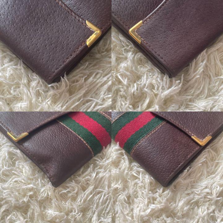 レア 美品 オールドグッチ OLD GUCCI 折財布 インターロッキング 海外並行輸入正規品 美品 極希少 グッチ ハンドバッグ べっ甲 シェリーライン インターロッキング ショルダーバッグ