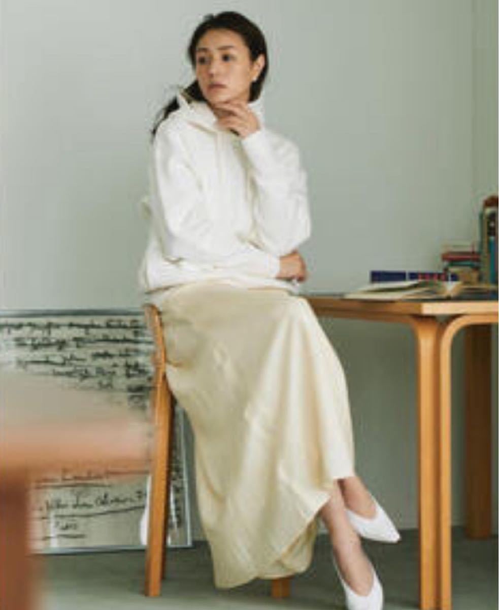 ♪ 値下げ 新品 井川遥 loin ロワン シルク スカート アイボリー