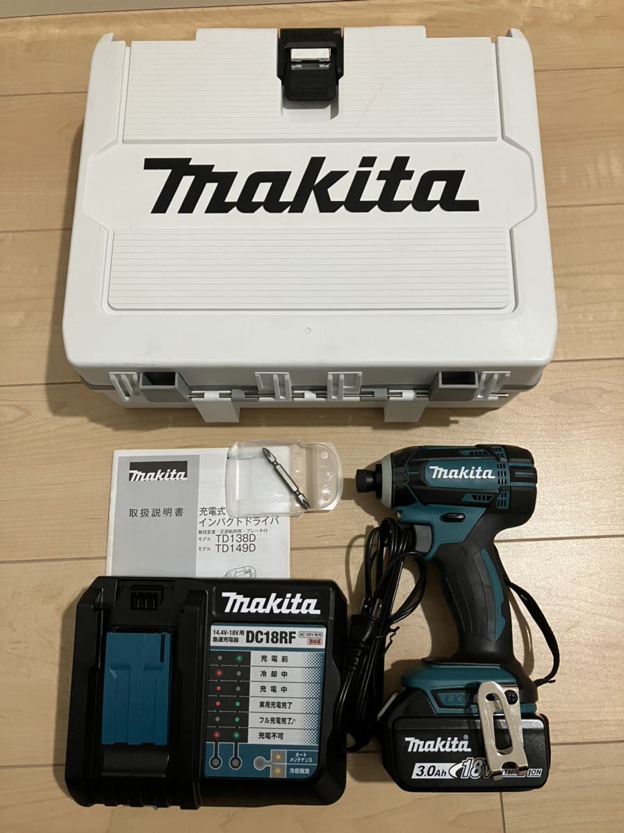 値下げ 美品 makita マキタ インパクトドライバー TD149DRFX